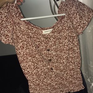 Floral off the shoulder top